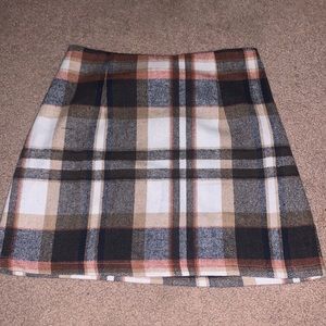 Shein plaid skirt